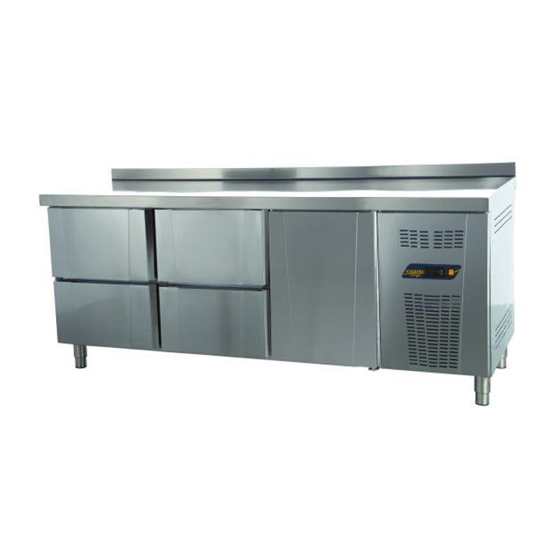 Ndustrio TNG-73-4D Tezgah Tip Gastronorm Derin Dondurucu, 4 Çekmeceli, 1 Kapılı