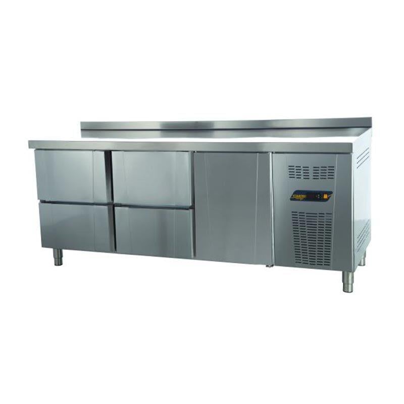 Ndustrio TNS-63-4D Tezgah Tip Snack Derin Dondurucu, 4 Çekmeceli, 1 Kapılı