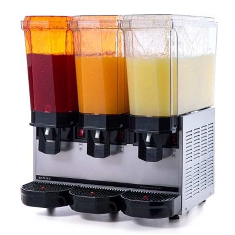 Samixir Klasik Triple Soğuk İçecek Dispenseri, 20+20+20 L, Fıskiyeli, Inox