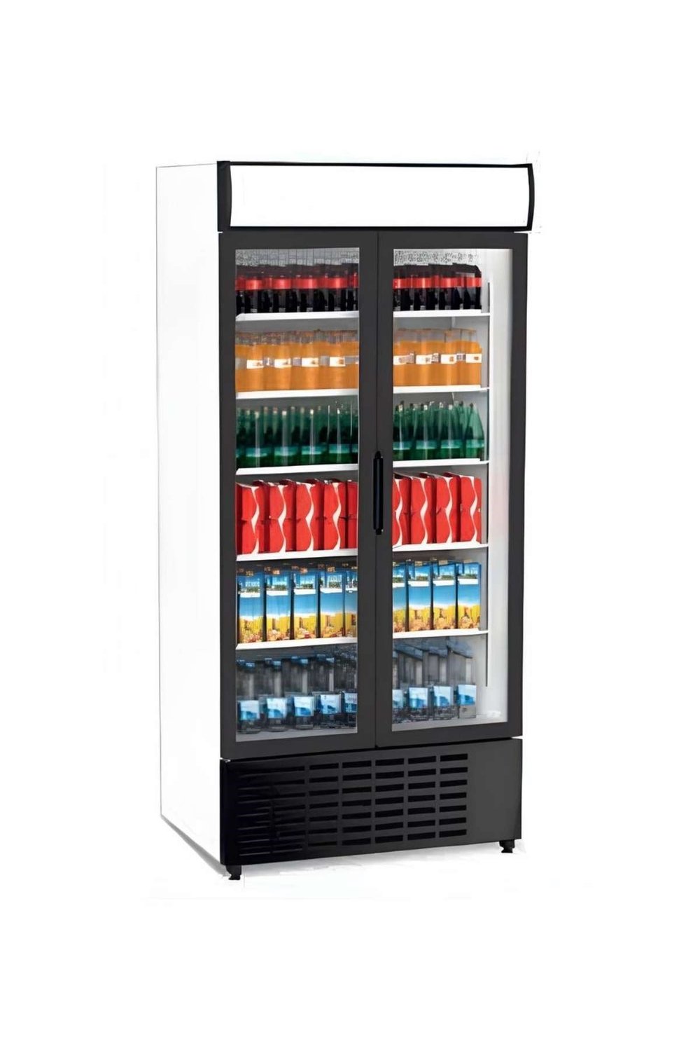 Senox SDS-1010 DC Kanopili Çarpma Kapı, Dik Tip Şişe Soğutucu Dolap, 2 Kapılı, 943/816 Litre, Beyaz