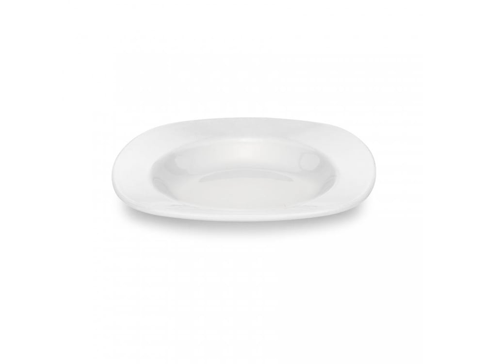 Tria Porelin Kare Seri Çukur Yemek Tabağı 20 cm