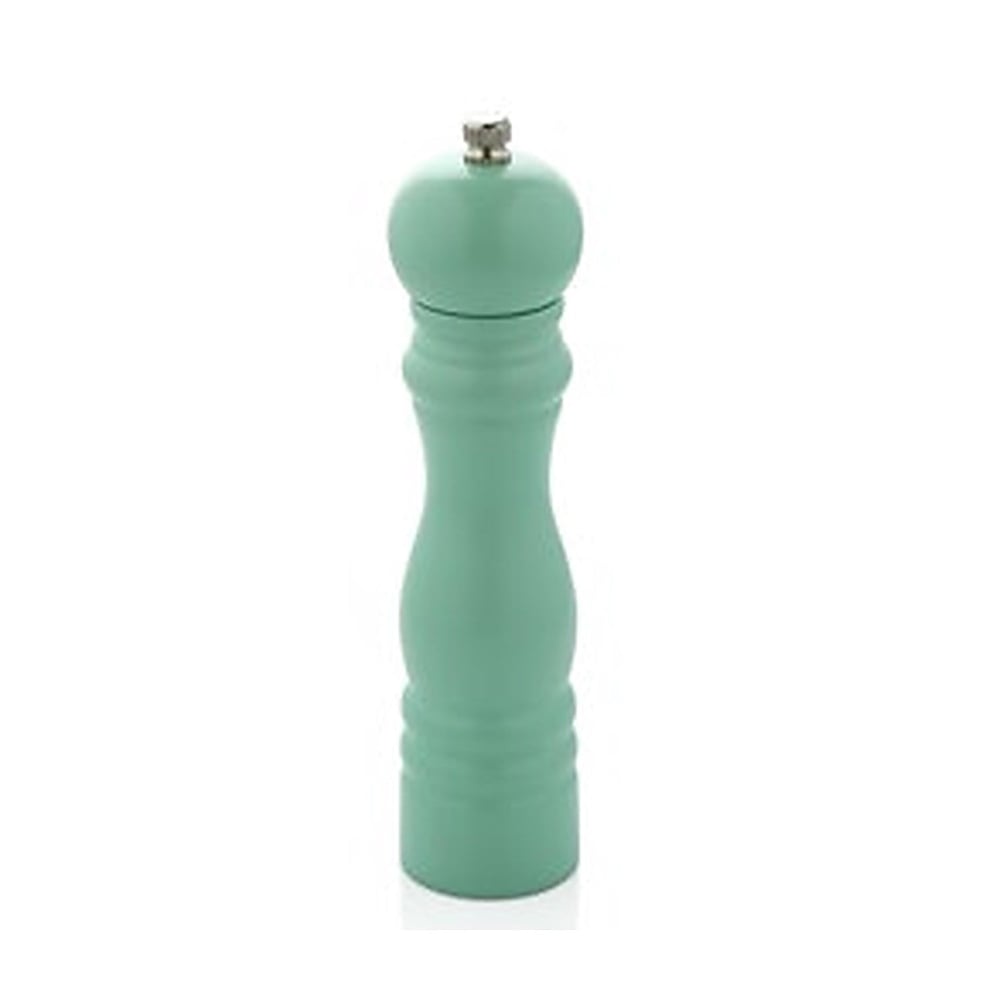 Varan Mutfak Değirmenler Yeşil Renkli Ahşap Tuz Değirmeni (20 Cm) VRAT-9001