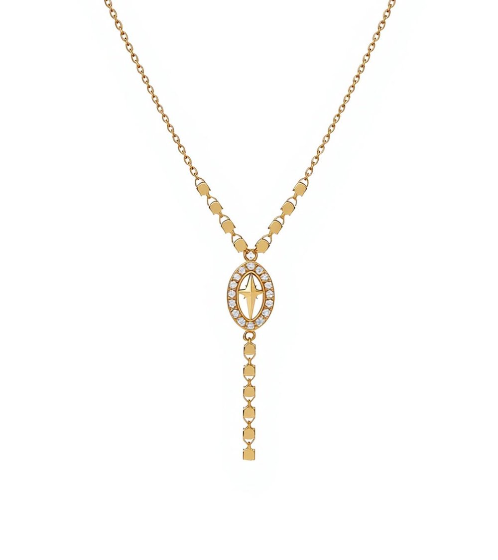 Sarkıtlı Oval Tasarım Kolye