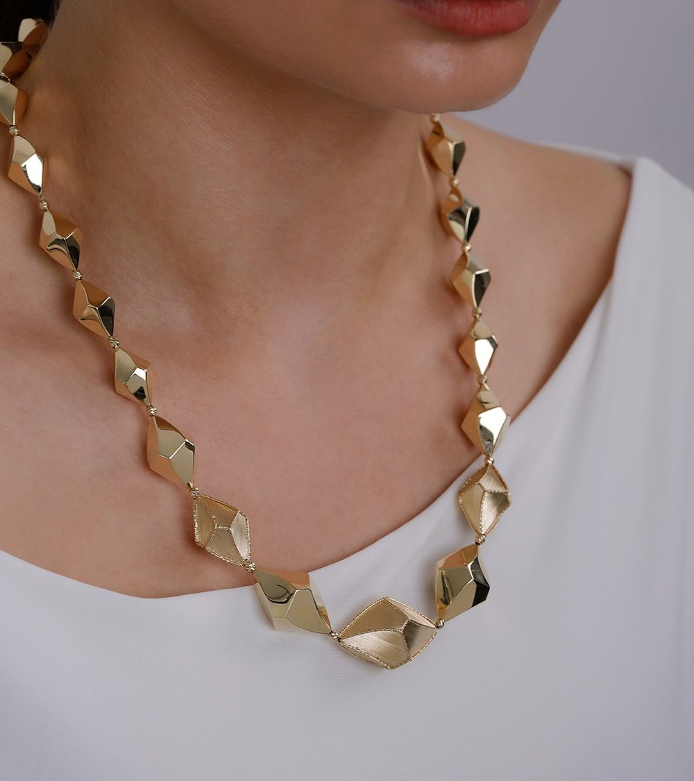 İtalyan Kristal Top Kolye