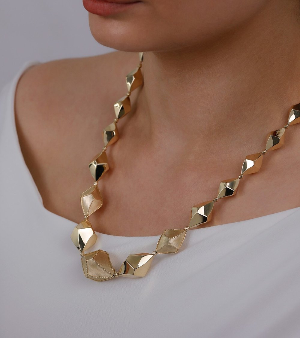 İtalyan Kristal Top Kolye