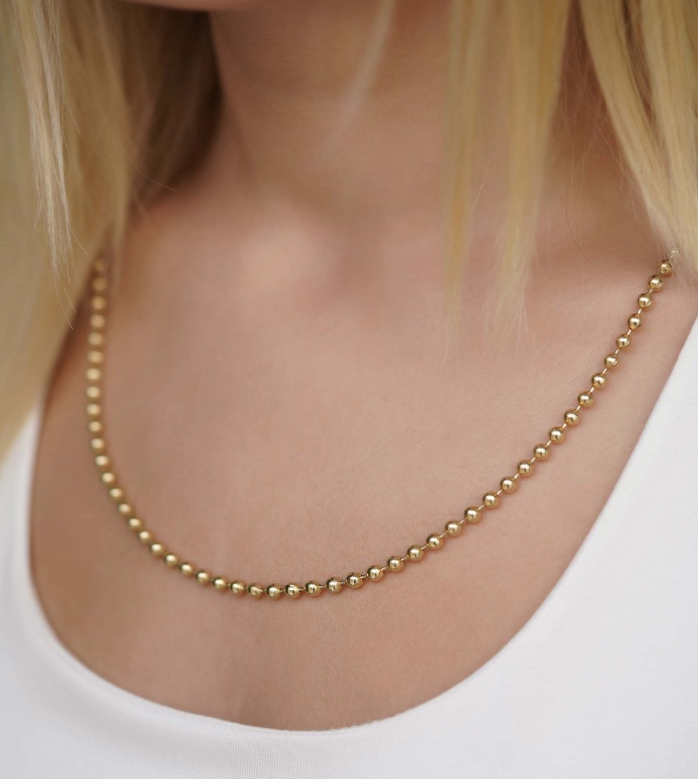 Toptop Sade Kolye