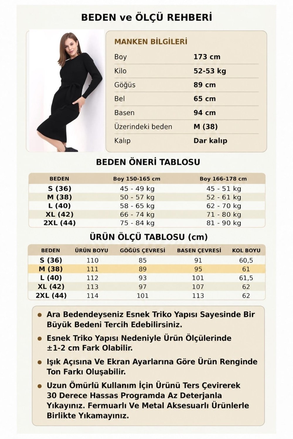 Bisiklet Yaka Fitilli Triko Elbise 4080 Siyah