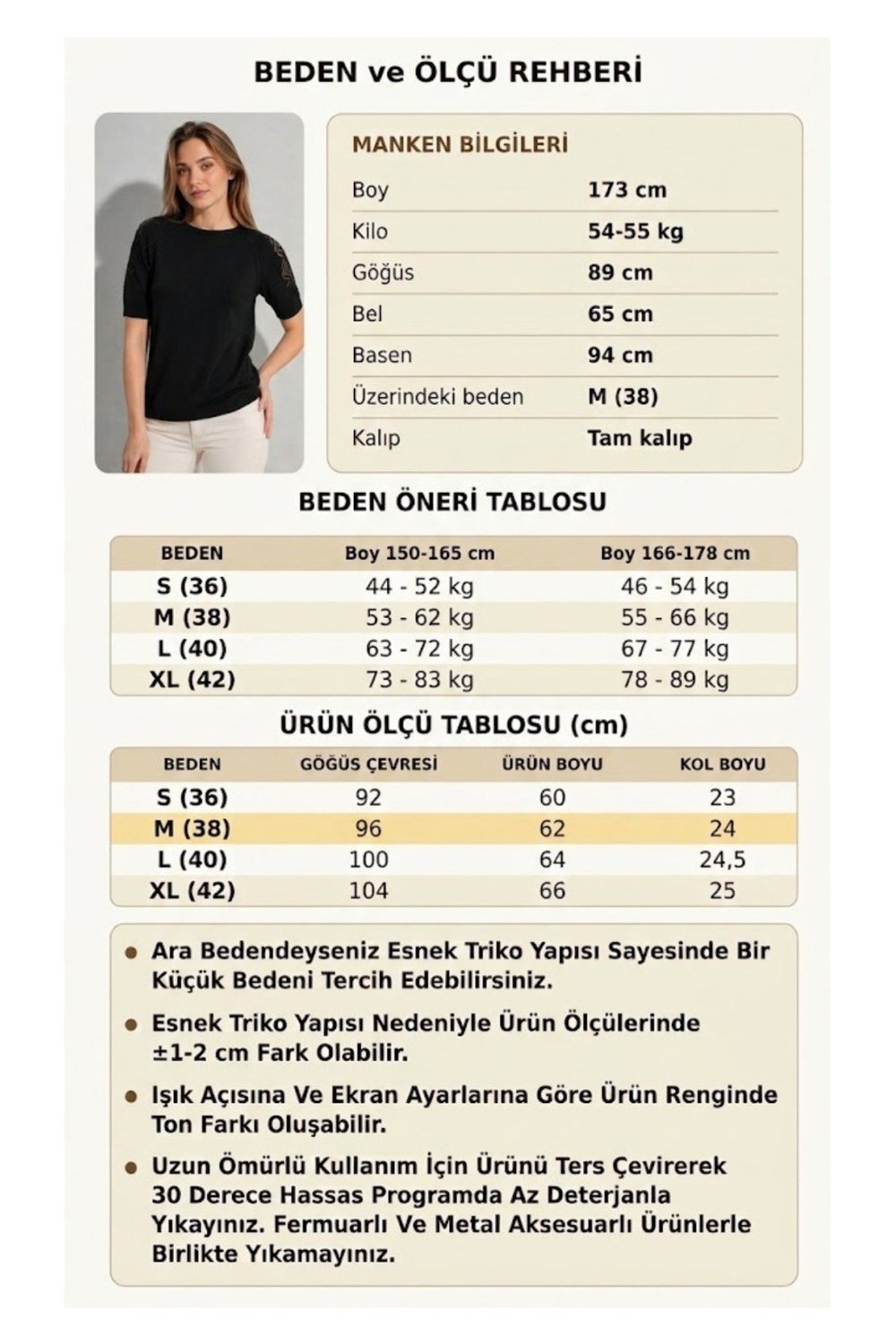 Kadın Bisiklet Yaka Kısa Kollu Ajur Detaylı Triko Bluz 1550 Siyah