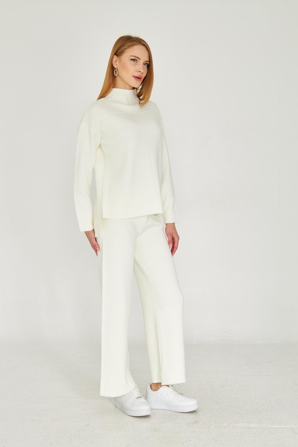 Kadın  Düz Oversize Alt Üst Takım 1308