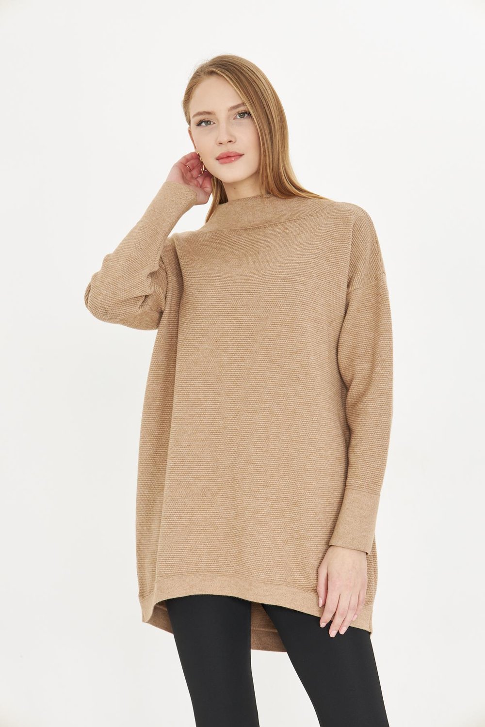 Kadın Oversıze Triko Tunik 1201