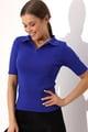 Polo Yaka Triko Bluz  6335 Saks