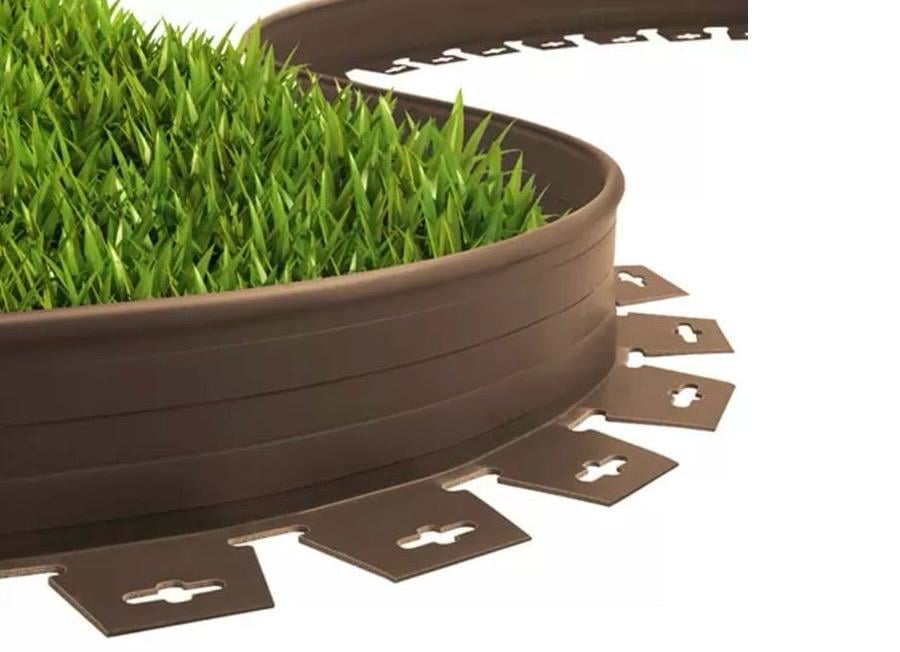 Esnek Kahve Çim Sınırlayıcı 25 m