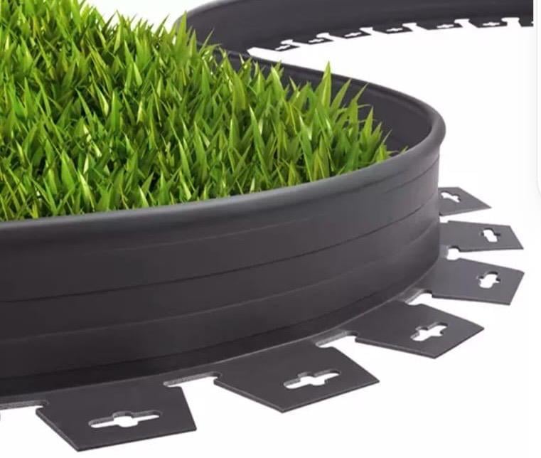 Esnek Siyah Çim Sınırlayıcı 25 m