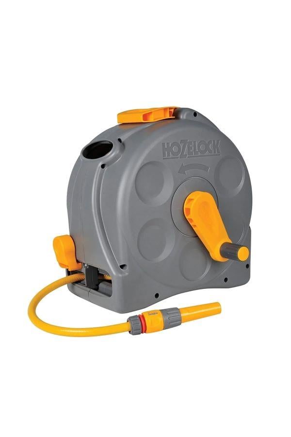 Hozelock (2415-3705) Duvarda ve Yerde Kullanılabilen Kapalı Hortum Toplama Sarma Makara Seti