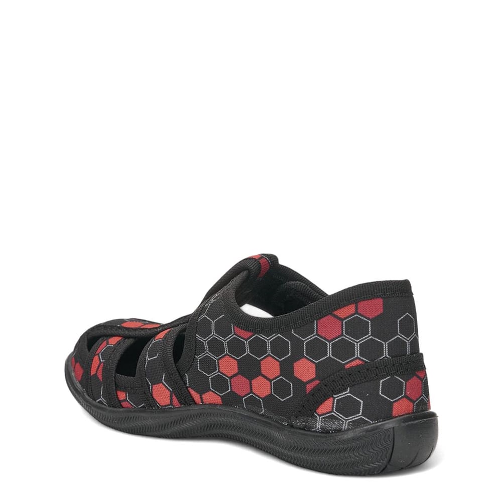 CRAZYKIDS_P_SAND SİYAH_KIRMIZI_PETEKLİ_26-31