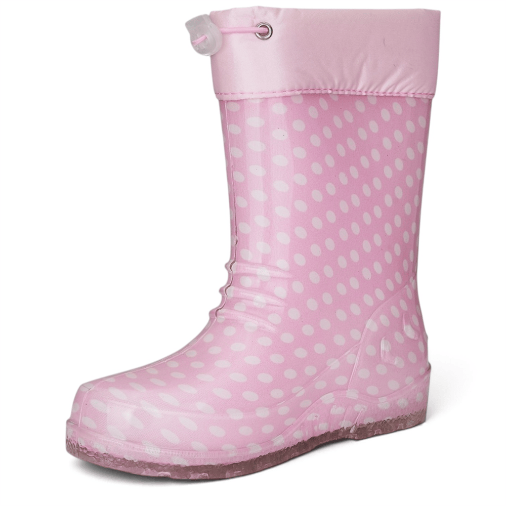 EMEK_P-F_YAĞMUR ÇİZME PEMBE_PUANTİYELİ (26-35)