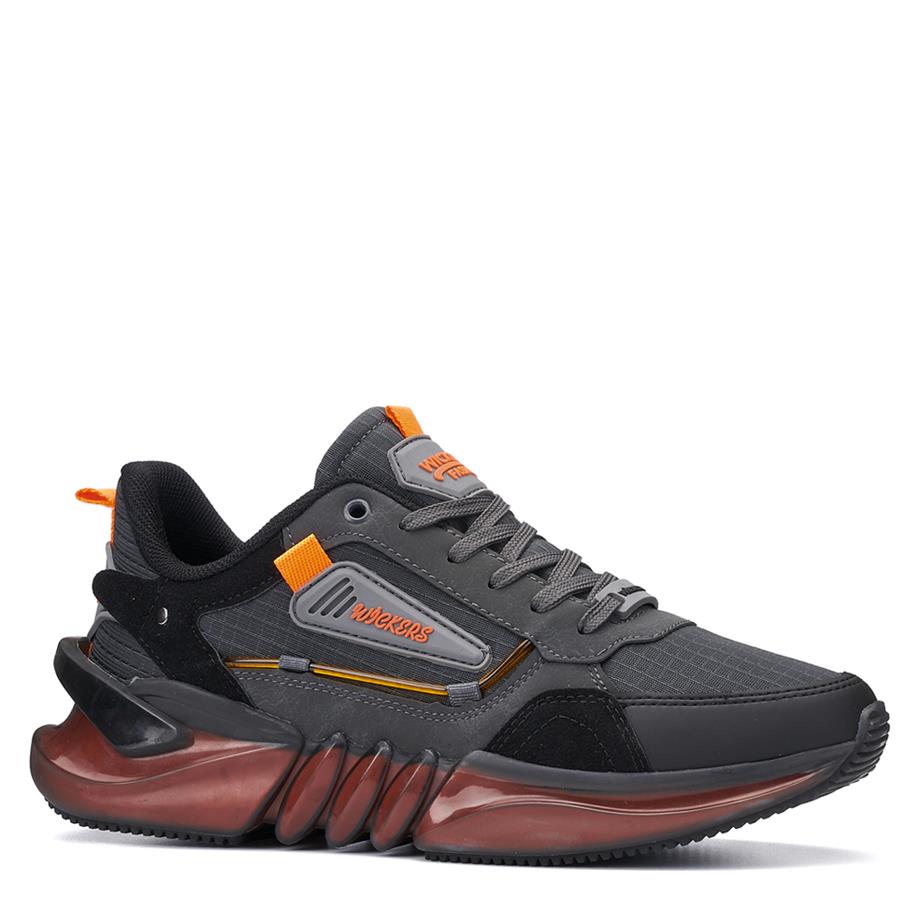 WİCKERS_M_SPOR_2499_C FÜME_SİYAH_TURUNCU