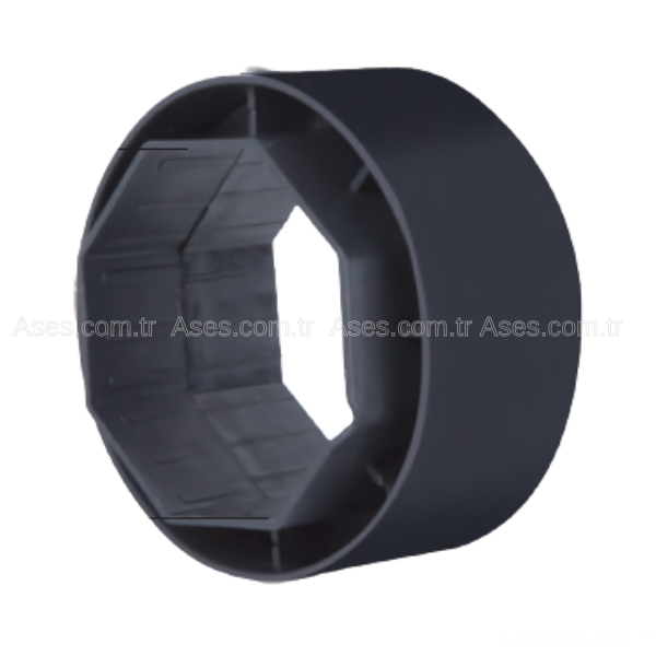 Kepenk Boru Bileziği PVC - 70 mm Sekizgen Boru Uyumlu