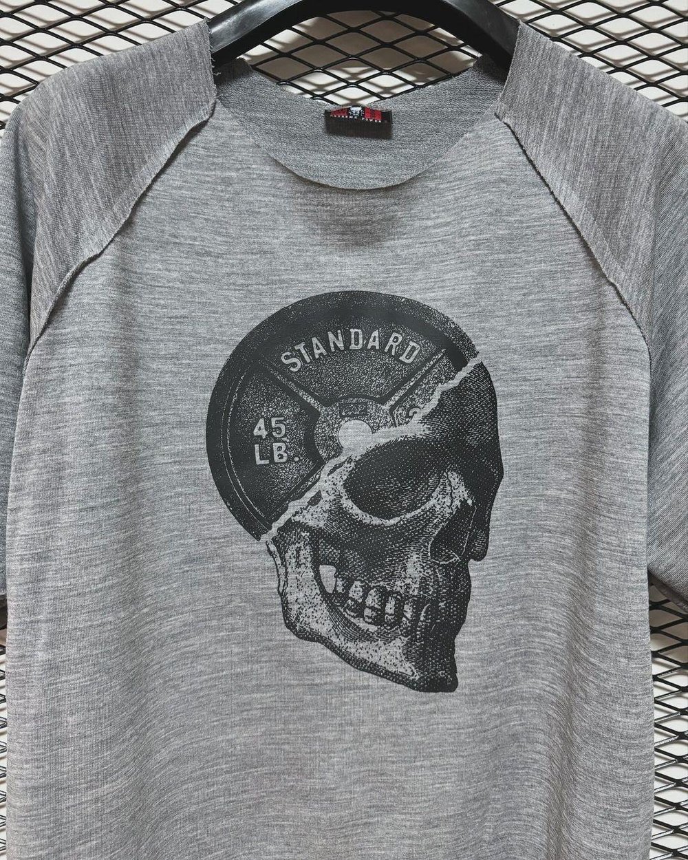 Beast Mode T-Shirt Reglan Kol Oversize Koyu Gri Kuru Kafa Baskılı