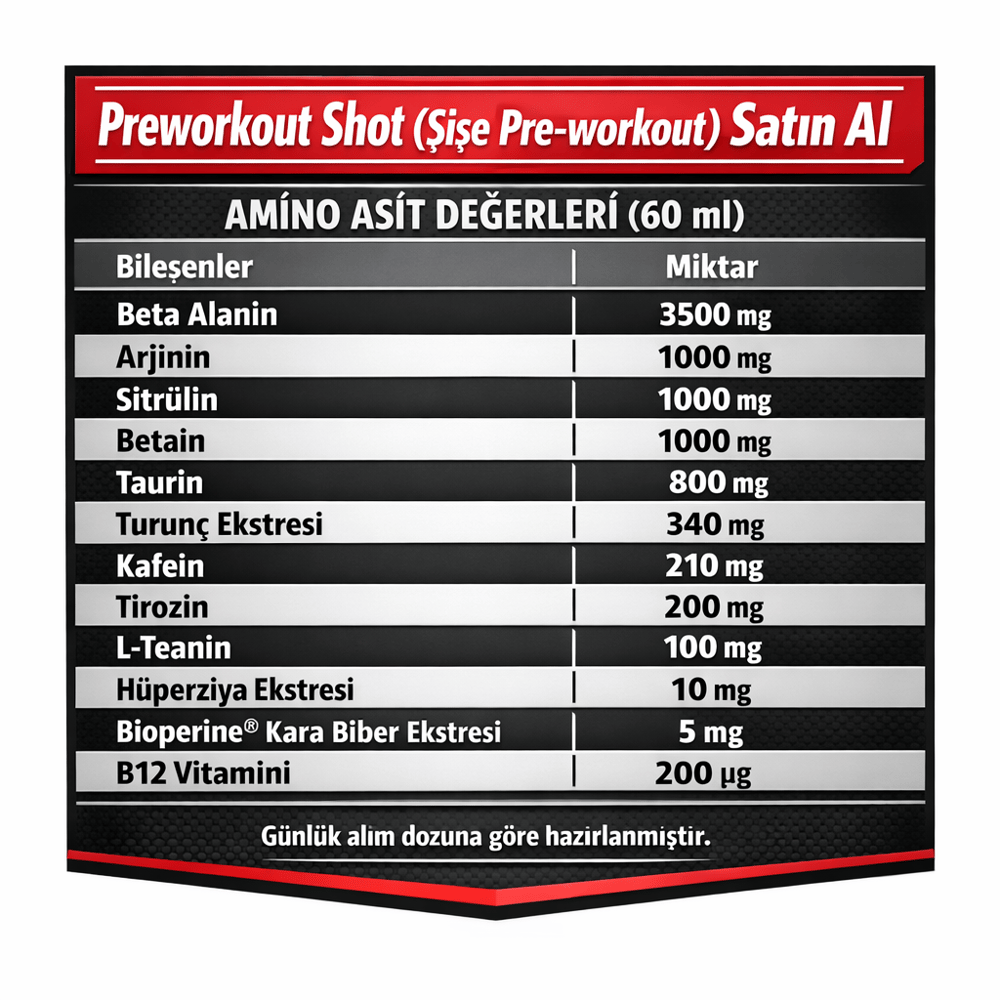 Protein Ocean Pre-Workout 60 ml x 12 Shot