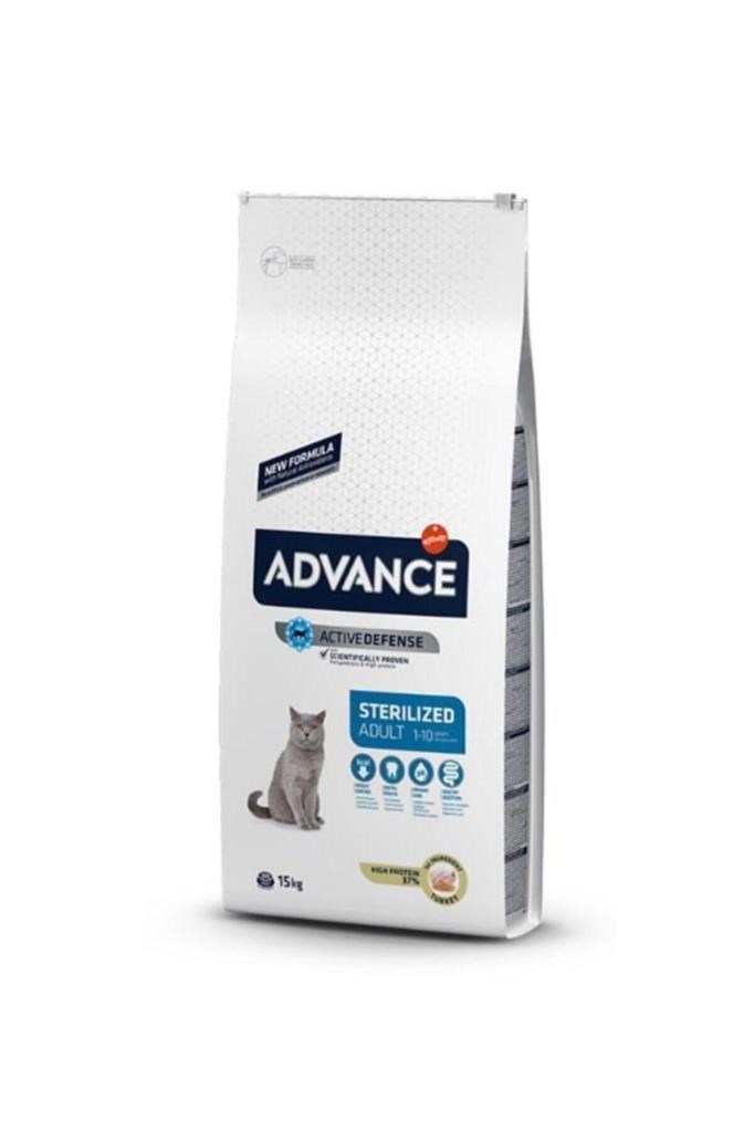 Advance Advance Sterilised Hindili Kısırlaştırılmış Yetişkin Kedi Maması 15 Kg