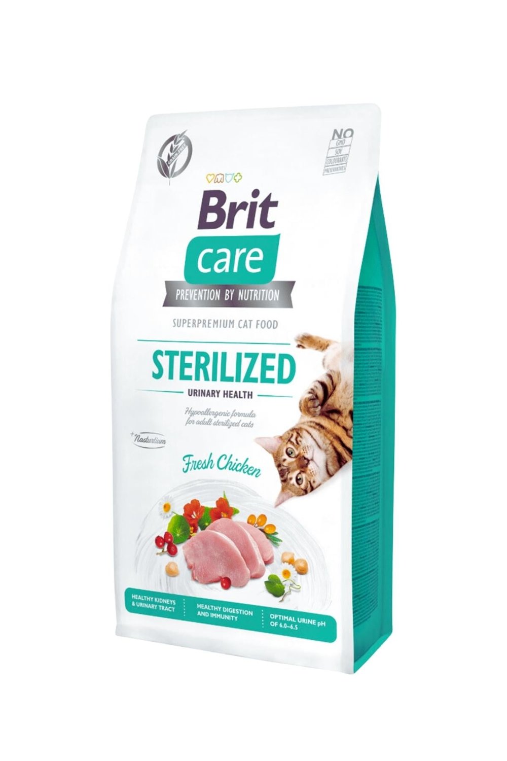 Brit Care Hypo-Allergenic Üriner Sistem Sağlığı için Tahılsız Kısırlaştırılmış Kedi Maması 2 kg