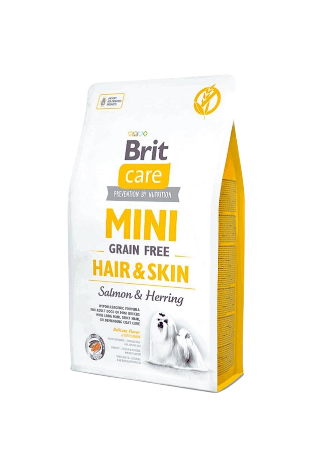 Brit Care Mini Hair Skin Somonlu ve Ringa Balıklı Köpek Maması 2 kg
