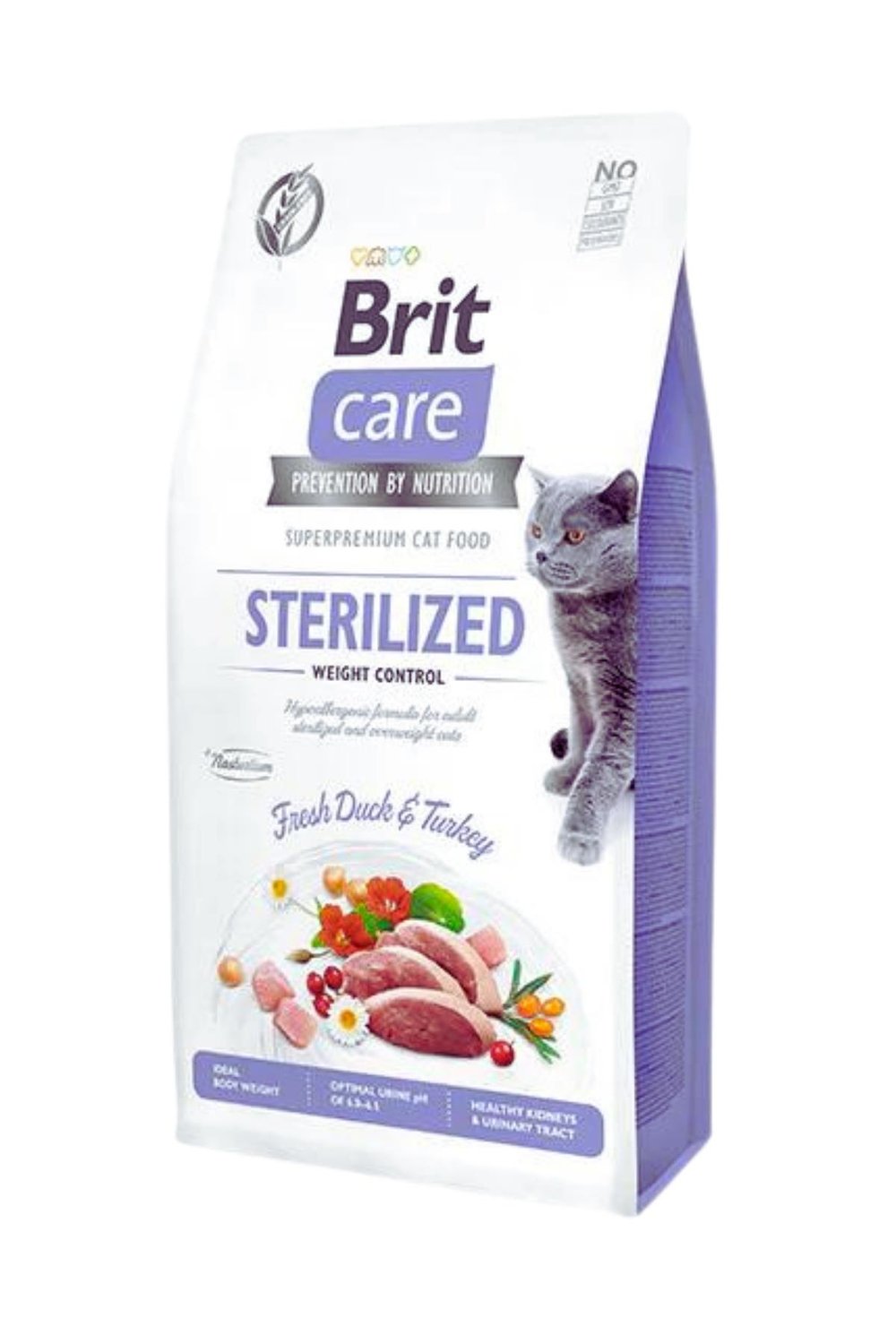 Brit Care Ördekli Kısırlaştırılmış Light Yetişkin Kedi Maması 7 kg