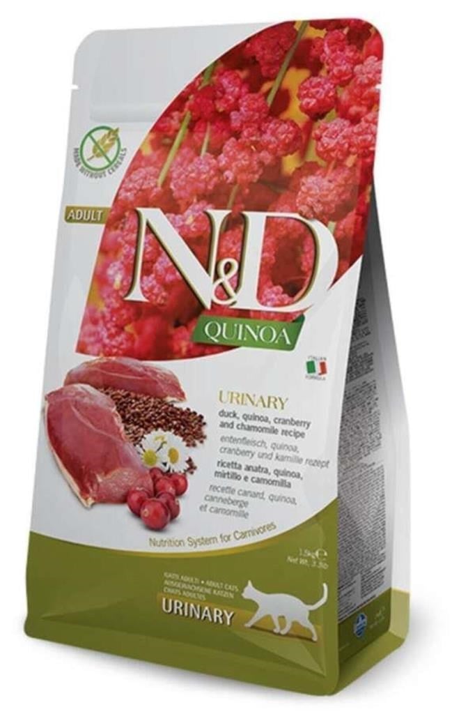 N&D N&D Quinoa Tahılsız Urinary Ördek Kedi Maması, 1,5 Kg