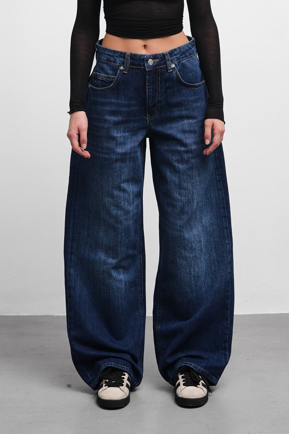 Arista Lacivert Baggy Leg Jean