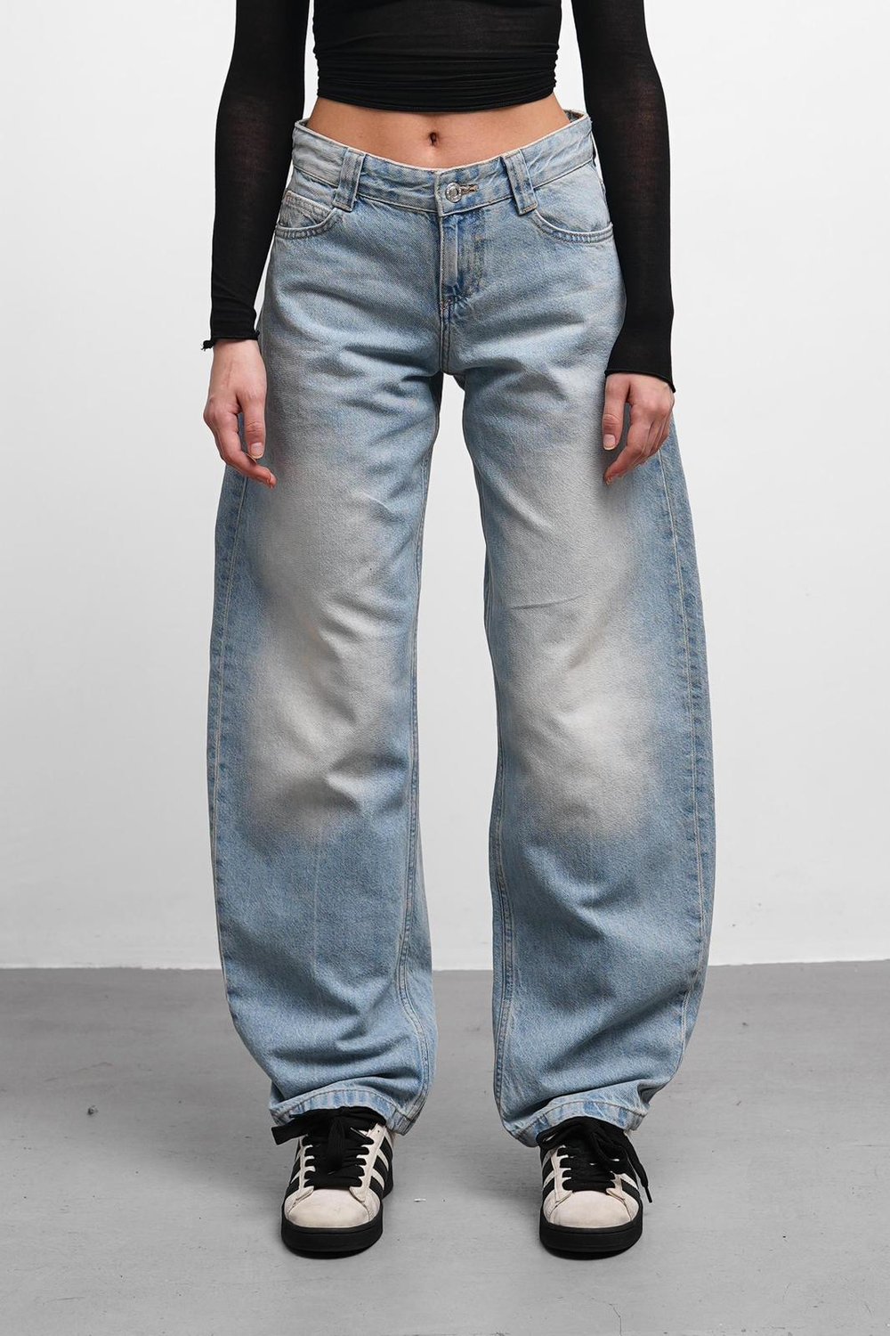 Flux Buz Mavi Baggy Jean