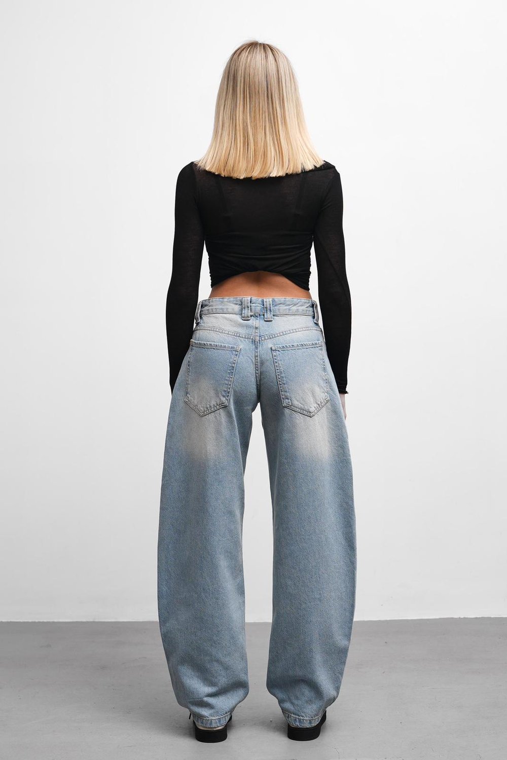 Flux Buz Mavi Baggy Jean