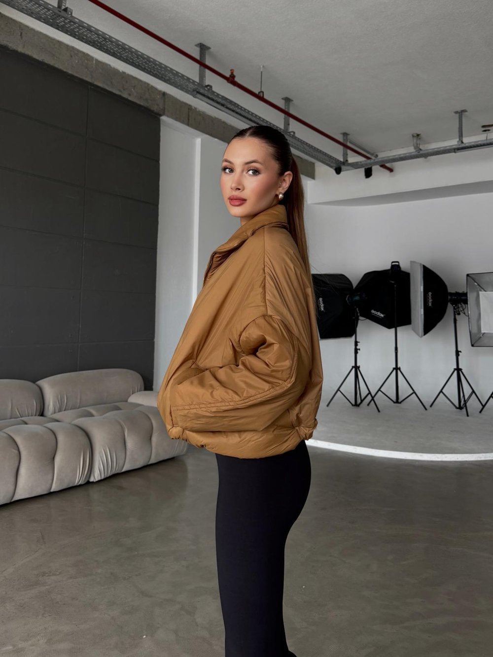 Frova Kahve Şişme Mont