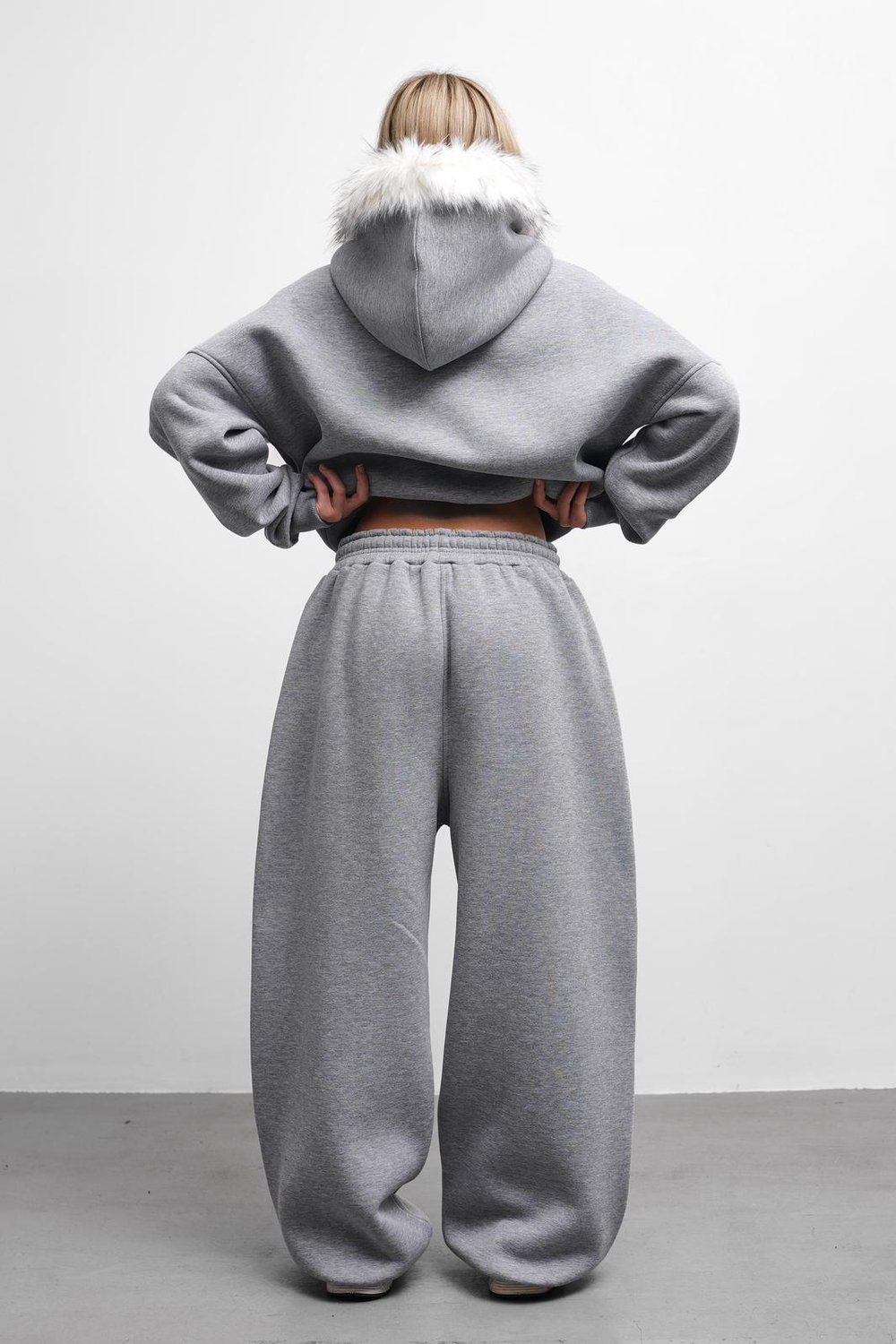 THEOW Oversize Karmelanj Lastik Paça Tek Alt