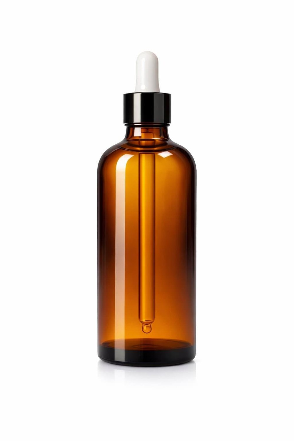 100ml  Amber Damlalıklı Cam Şişe