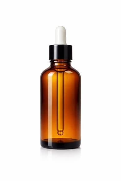 Amber Dropper Damlalıklı 50ml Cam Şişe - Siyah Metal Kapaklı