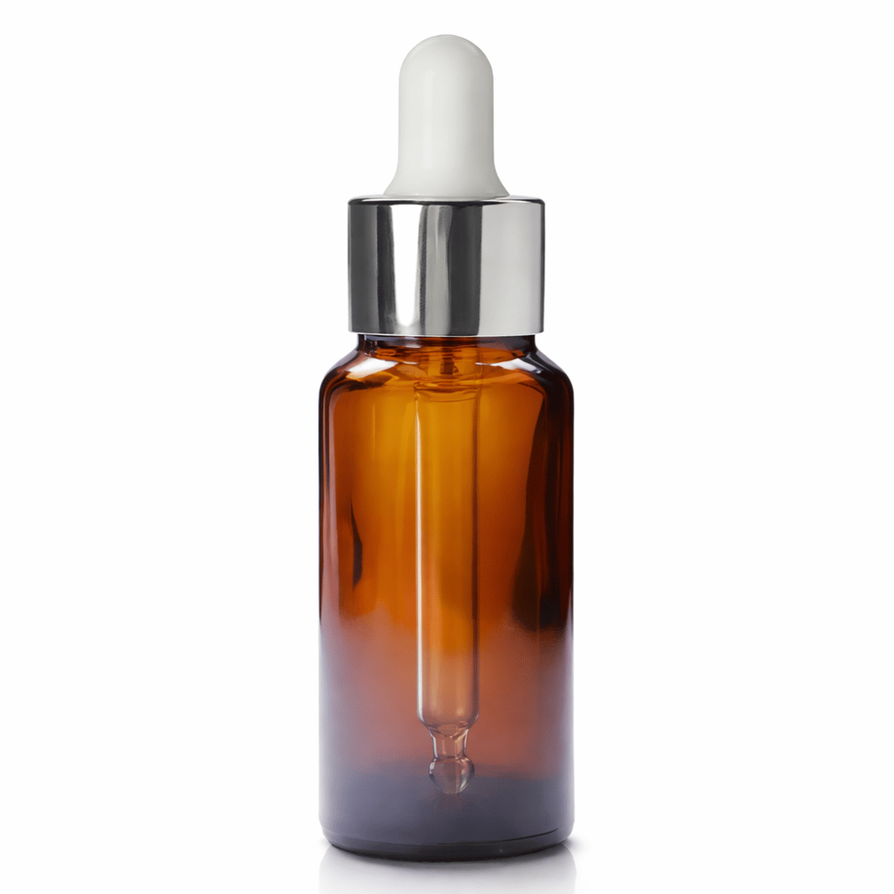 AMBER DROPPER DAMLALIKLI KAPAKLI 10 ML CAM ŞİŞE