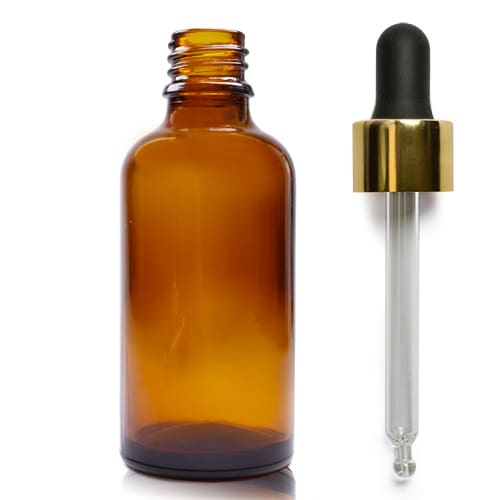 AMBER DROPPER DAMLALIKLI RENKLİ KAPAKLI 50 ML CAM ŞİŞE