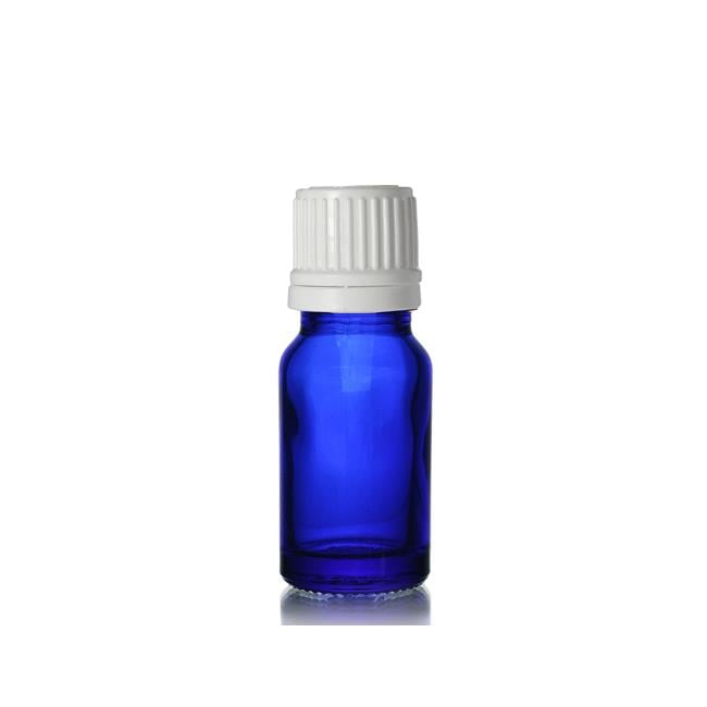10 ml Mavi Cam Şişe – İçten Damlatmalı – Esansiyel Yağ & Kozmetik Şişesi