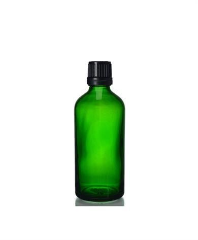 İÇTEN DAMLALIKLI YEŞİL CAM ŞİŞE 100 ML