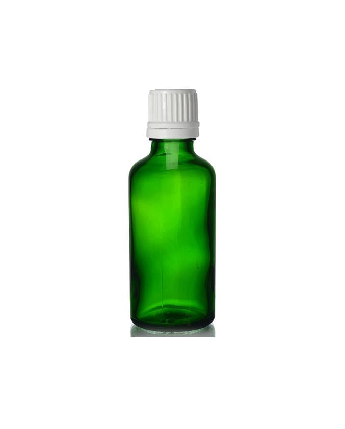 İÇTEN DAMLALIKLI YEŞİL CAM ŞİŞE 50 ML