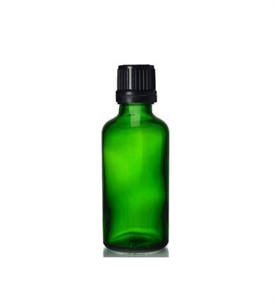 İÇTEN DAMLALIKLI YEŞİL CAM ŞİŞE 50 ML