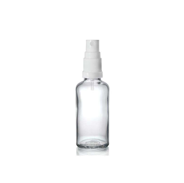 SPREY KAPAKLI ŞEFFAF CAM ŞİŞE 50 ML