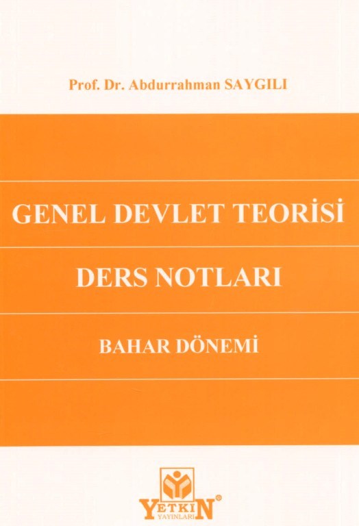 Genel Devlet Teorisi Dersleri