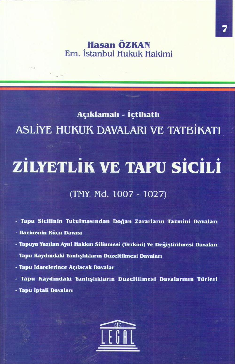 Ziyetlik ve Tapu Sicili TMY Md. 1007-1027