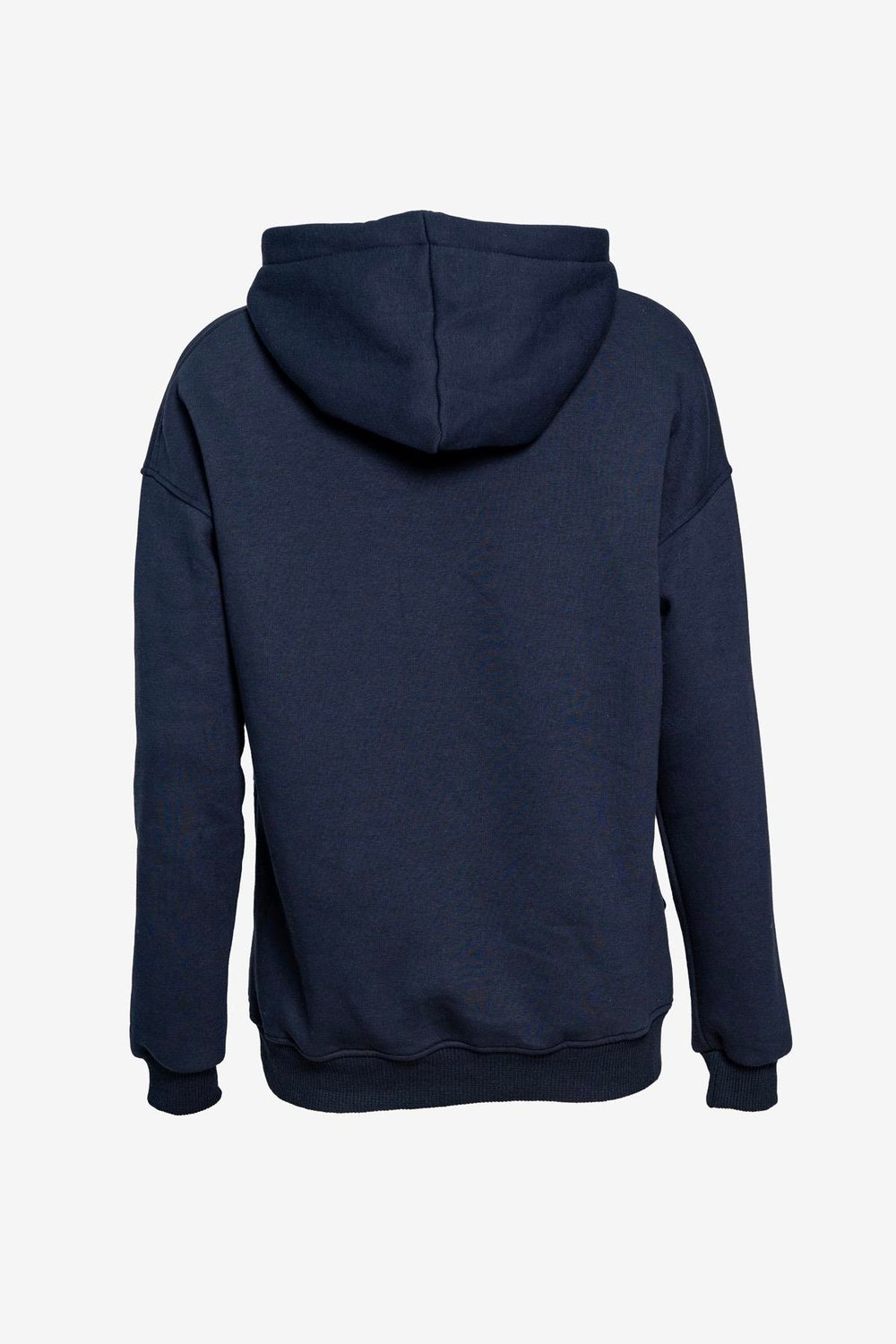  Unisex Kapüşonlu Cep Detaylı Üç İplik Sweatshirt - Lacivert
