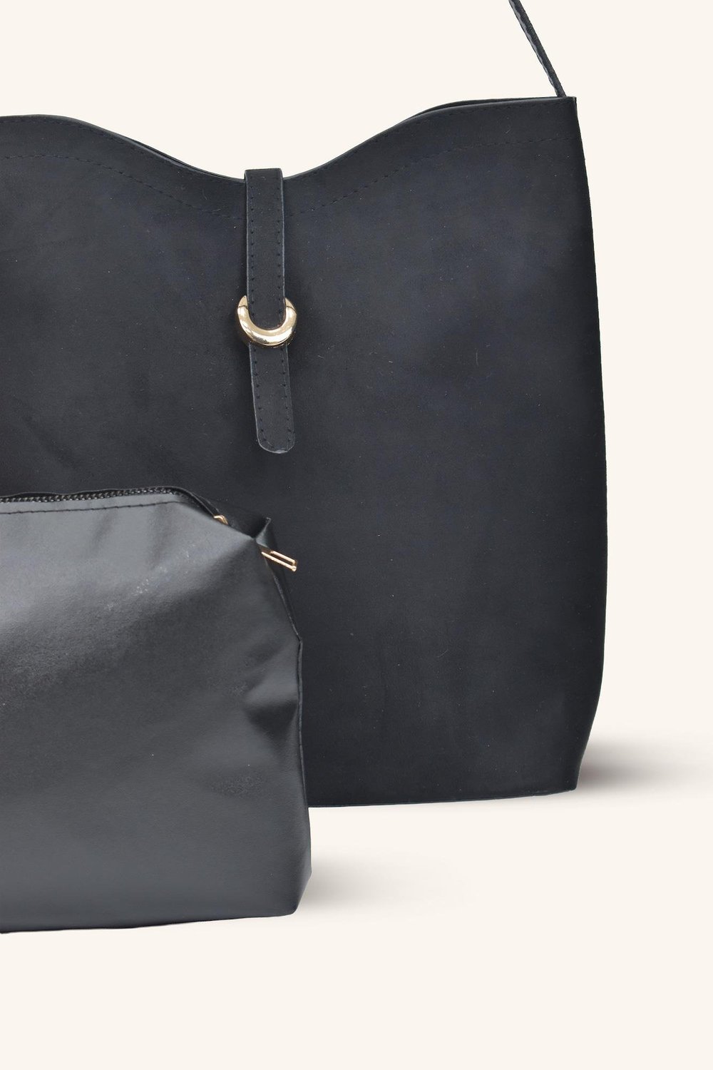 Dora El ve Omuz Çantası - Siyah