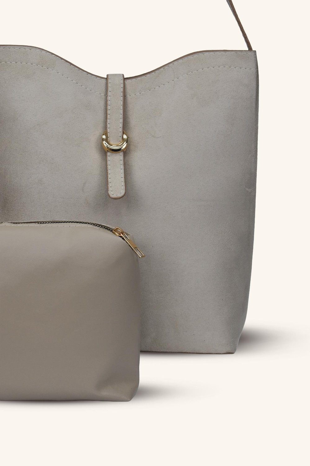 Dora El ve Omuz Çantası - Vizon