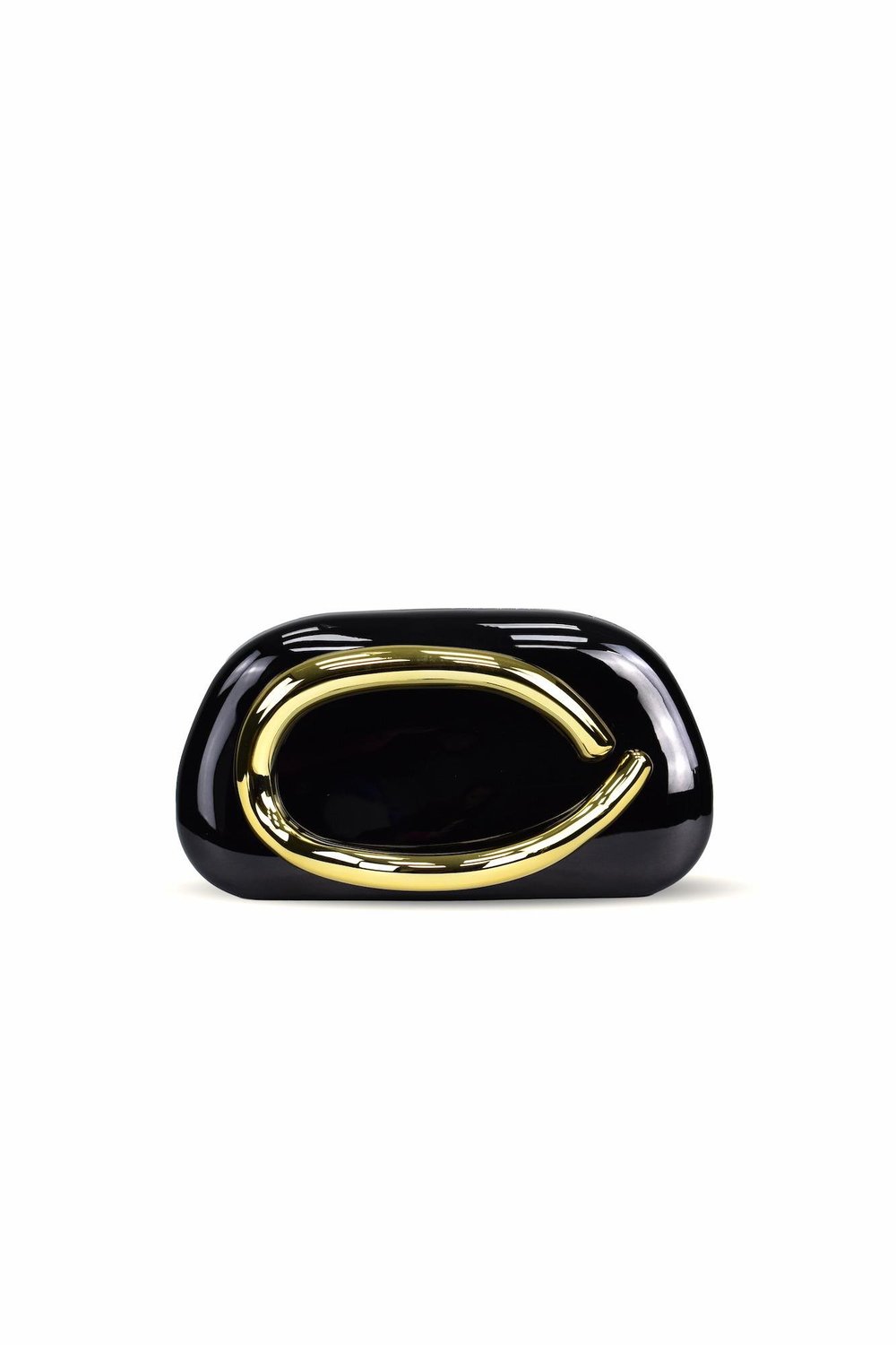 Glow Model Parlak Abiye Çanta - Siyah