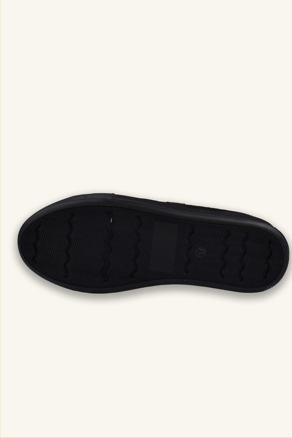 Kadın Deri Detaylı Süet Sneaker - Siyah